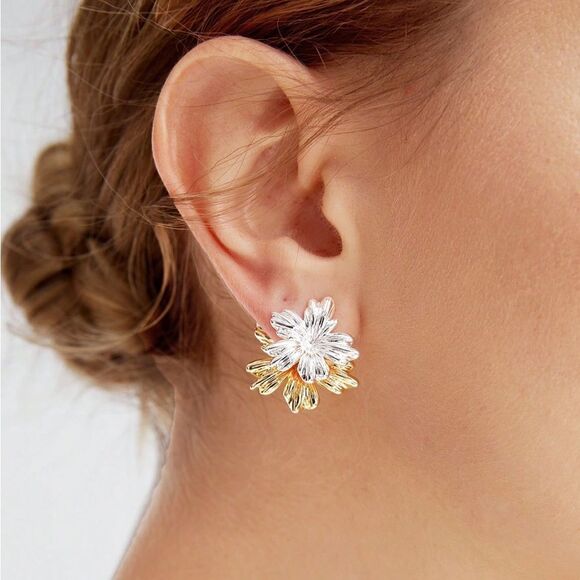 Bohemian flower earrings N128 - Picture 2 of 6